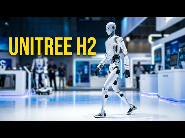 Ai Robot Unitree H2 Humanoid Waking & Interacting. humanoid robot, unitree humanoid robot