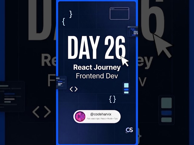 Day 26 - Lazy Loading in React ⚡ | Frontend Developer Series