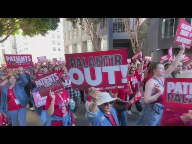 San Francisco nurses protest ICE connection with Palantir