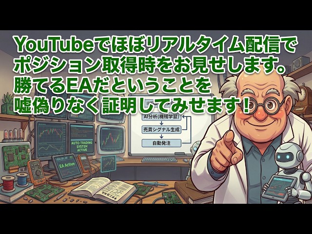 【FX自動売買ライブ】３通貨EAを24時間リアル運用｜本日の損益を完全公開（MT4）