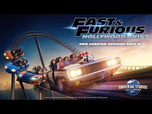 Fast & Furious: Hollywood Drift Opens September 16 at Universal Studios Hollywood