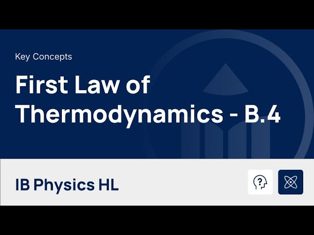 First Law of Thermodynamics [IB Physics HL]