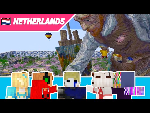 Painting the Netherlands | MrBeast Minecraft Map Tour 10