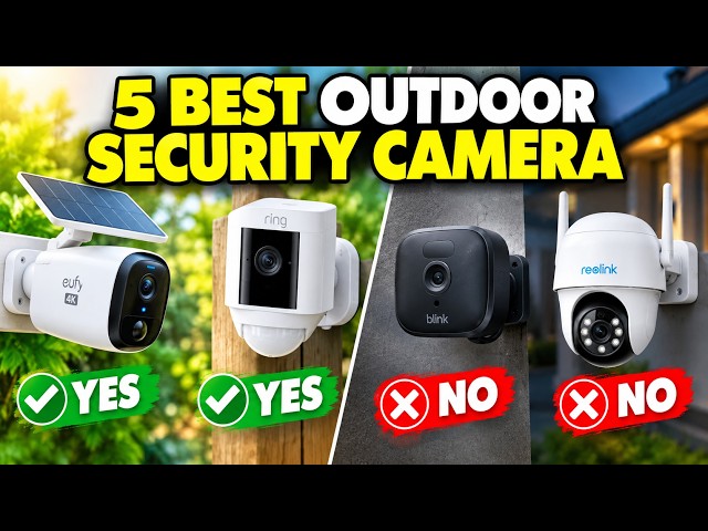✅5 Best Outdoor Security Cameras in 2026 🔥 | Best Home Security Cameras Reviewed!