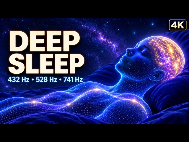 432Hz + 528Hz + 741Hz - FALL ASLEEP INSTANTLY in 3 Minutes - Full Body Relaxation, Relieve Stress