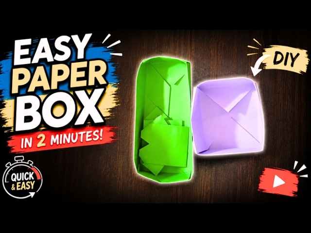 How to make a strong box from paper | DIY - Do it Yourself Origami