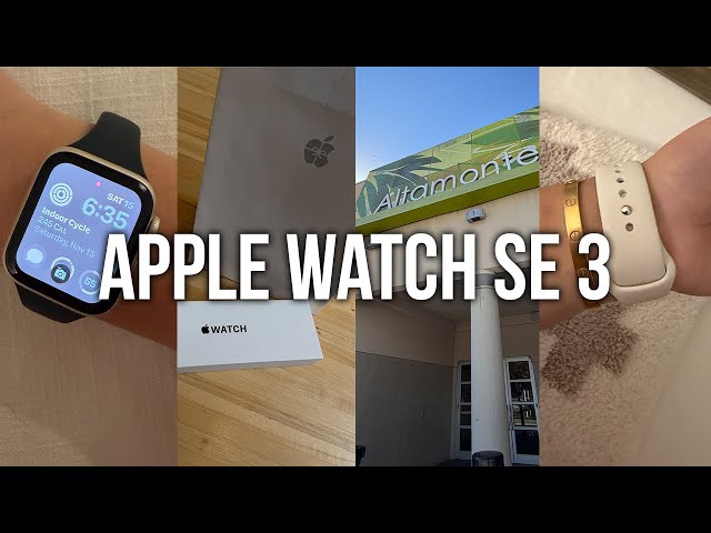 Apple Watch SE 3 Unboxing! ⌚️🤍✨ setup, customization + first impressions (2025)