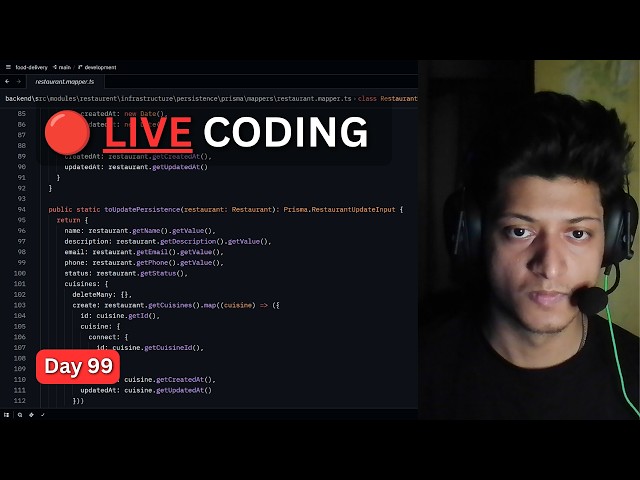🔴 Day 99 of Learning Advance Backend And System Design (Live Coding)
