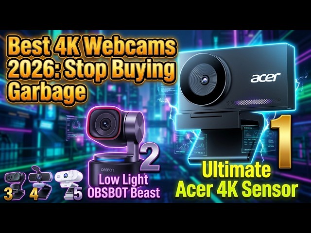 Best 4K Webcam in 2026 - Stop Buying Garbage (Watch Before You Buy!)