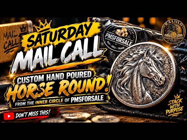 🔥 SATURDAY MAIL CALL! 🐎 Custom Hand-Poured Silver Horse Round from the PMSforsale Inner Circle!