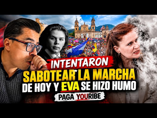 INTENTARON SABOTEAR LA MARCHA DE HOY, Eva  Ferrer se hizo puro Humo