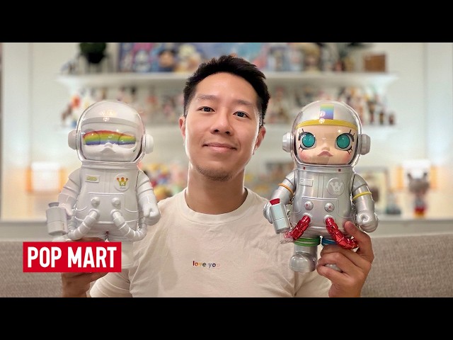 UNBOXING RAINBOW 1.0 & 2.0 MEGA SPACE MOLLY! Pop Mart Molly 400% Size Vinyl Figures Kennyswork