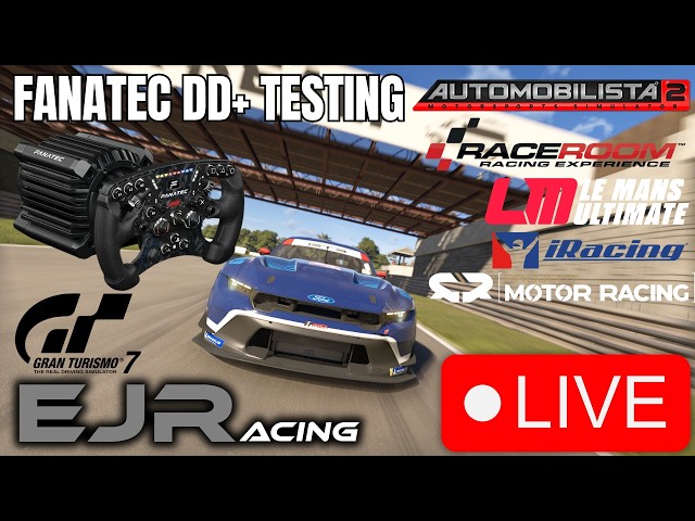 🔴LIVE - Fanatec DD+ Testing - Is This Better Than Simagic? - PMR, GT7, LMU, iRacing, RaceRoom, AMS2