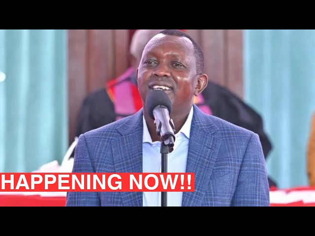 Live!! Mp Oscar Sudi attends Church service & fundraising of Loiragai Aic church,Samburu county.