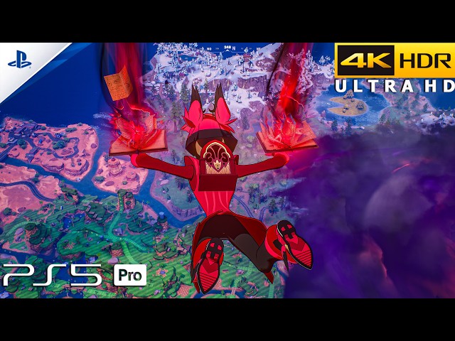 Fortnite (PS5 Pro) 4K 120FPS HDR Gameplay | Alastor (Hazbin Hotel)