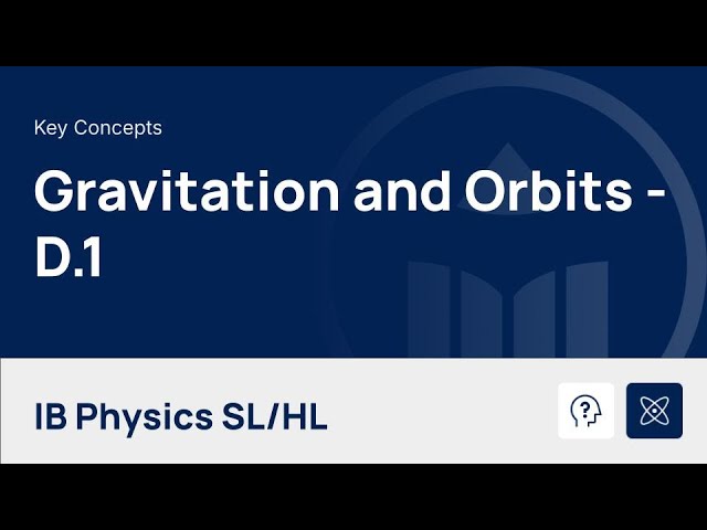 Gravitation and Orbits [IB Physics SL/HL]