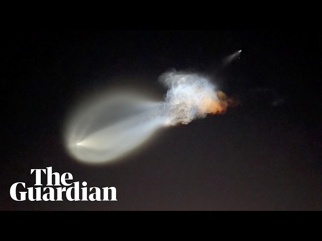 SpaceX rocket launch creates glowing 'space jellyfish' cloud
