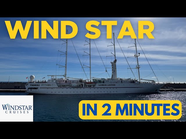 Wind Star | Luxury Sailing Yacht Tour in 2 Minutes! 
