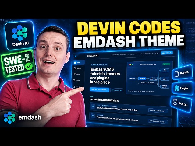 Build Custom EmDash CMS Themes with AI (Devin AI)