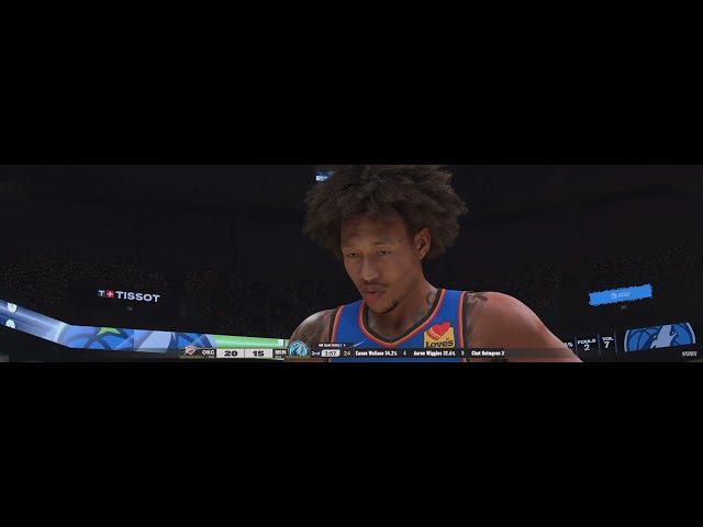 NBA 2K25 OKC (me) vs Minnesota (AI) 2nd quarter
