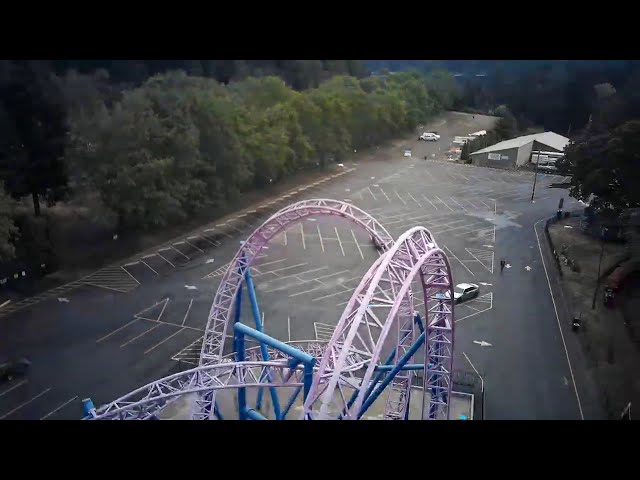 Oaks Park Amusement Park Adrenaline Peak On-Ride (No Copyright)