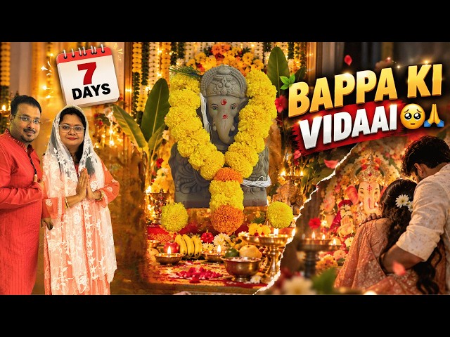 I Never Thought Saying Goodbye to Ganpati Bappa Would Be This Hard… 🥹🙏 | Visarjan Vlog
