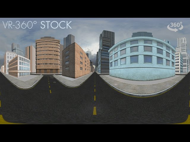 VR 360 City Walk Through V4 Cloudy