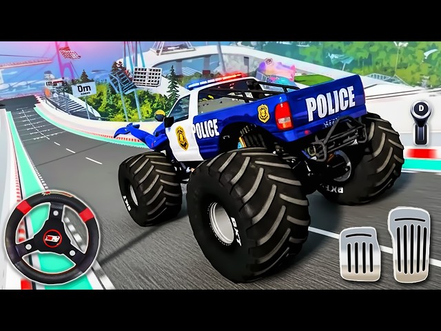 Monster Truck Stunt Racing - GT Car Mega Ramp Impossible - Android GamePlay #3