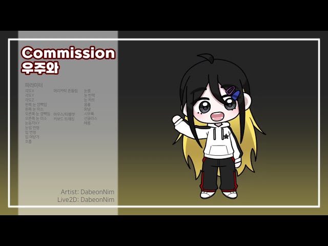 [Live2D Showcase .69] Commission 우주와