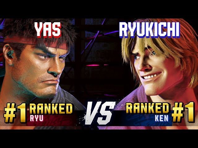 SF6 ▰ YAS (#1 Ranked Ryu) vs RYUKICHI (#1 Ranked Ken) ▰ High Level Gameplay