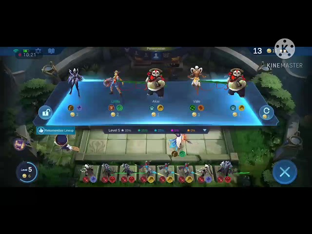 Magic Chess 6MM + 4Abbys + 3WM + 3Elf , With Zilong(MM Cristal)