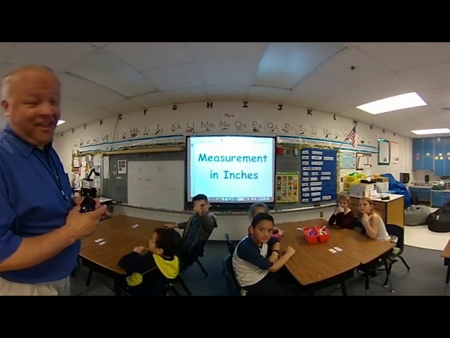 Math - Measurement with Inches - Mr. Wampole's Class -360º Video