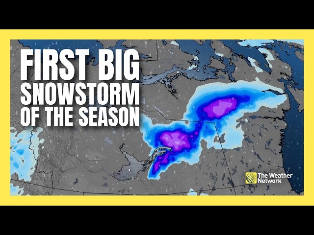 Canada's first big snowstorm of the year is in full gear | #forecast