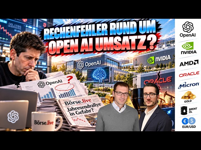Nervosität bei Tech Aktien steigt! Open AI Nachricht wird eingeordnet - Oracle, Nvidia, Gold, EURUSD