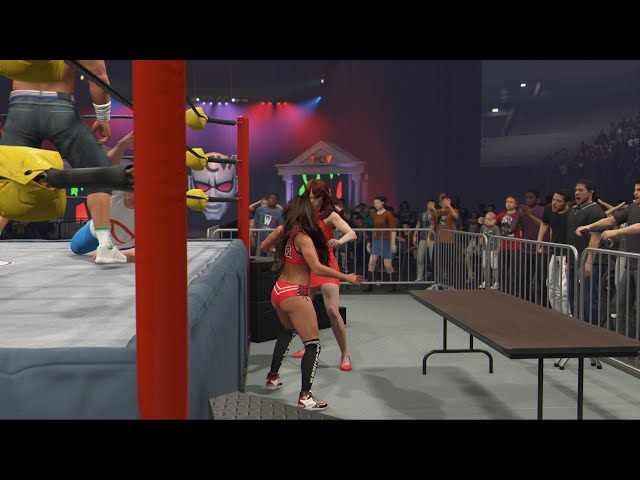Nikki Bella and john cena vs gf and bf, table