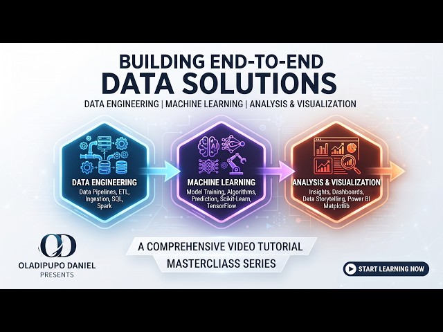Building End-to-End Data Solutions: Data Engineering, Machine Learning, & Visualization Masterclass