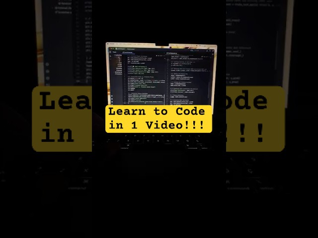 Learn to Code in 1 Video!