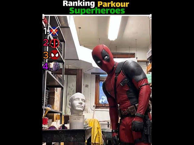 Ranking Super Hero Parkour Movement EP 19 | Spiderman Vs Superman Vs Hulk #shorts