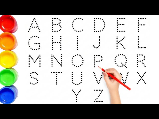 A for Apple Song 🍎 | Bachchon Ki Pyaari ABCD alphabet learning rhymes with dotted lines 