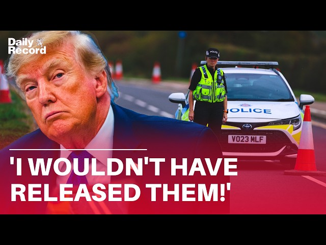 Donald Trump says he 'would not have released' men arrested near UK air base