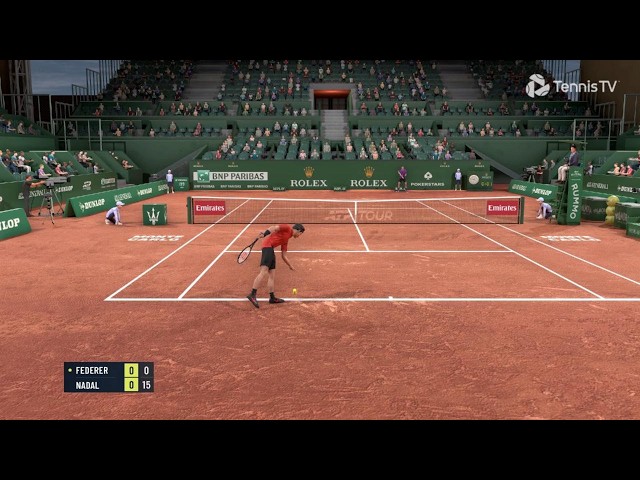 Roger Federer vs Rafael Nadal | Monte Carlo Masters | Tennis Elbow 4 | PS5 4K 60FPS HDR