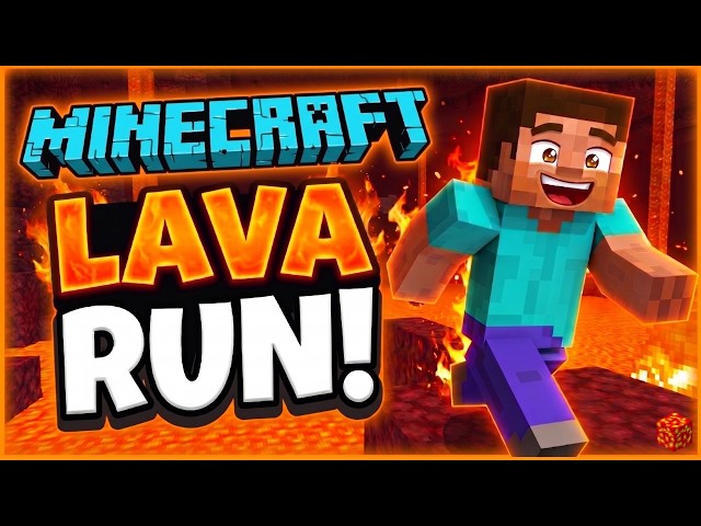 Brain Break – Minecraft Lava Run! 🔥 Floor is Lava Brain Break for Kids