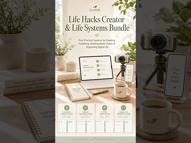 Four systems. One organized life.#contentcreator  #Productivity #lifehacks   #digitalorganization