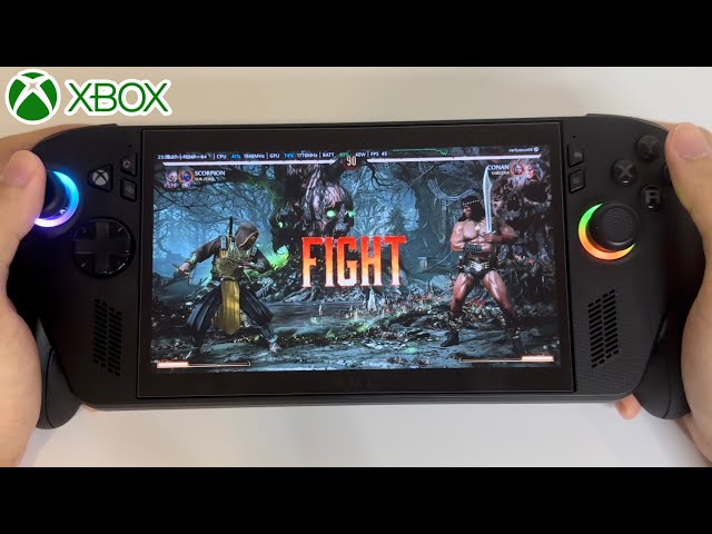 Mortal Kombat 1: Online Match Gameplay (Conan vs Scorpion) Rog Xbox Ally X Gameplay