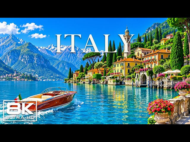 Italy 8K UHD 🇮🇹 | Wonders of Italy – Historic Cities, Lakes & Coastal Landscapes