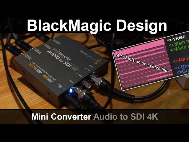 BlackMagic Design Mini Converter Audio to SDI 4K review