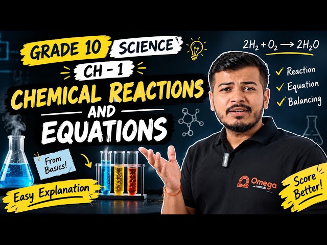 Chemical Reactions & Equations 🔥 | Class 10 Science Ch-1 | Gujarati + English