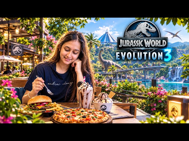 🌟Welcome, Guests! | ලස්සන අමුත්තන්ගේ Waiting Area එකක් හදමු! 🌿🦕 Jurassic World Evolution 3 Part 3 🏗️