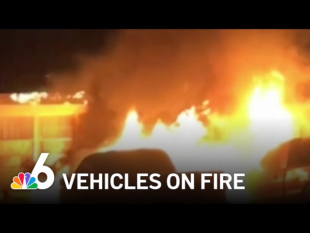 Investigation underway after 4 vehicles caught on fire in Homestead, police say