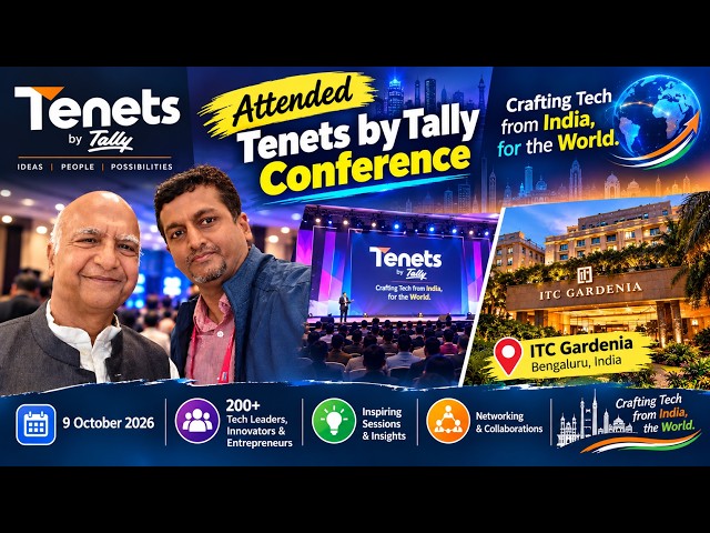 Tenets by Tally 2026 🚀 | Crafting Tech from India, for the World | Bengaluru Conference